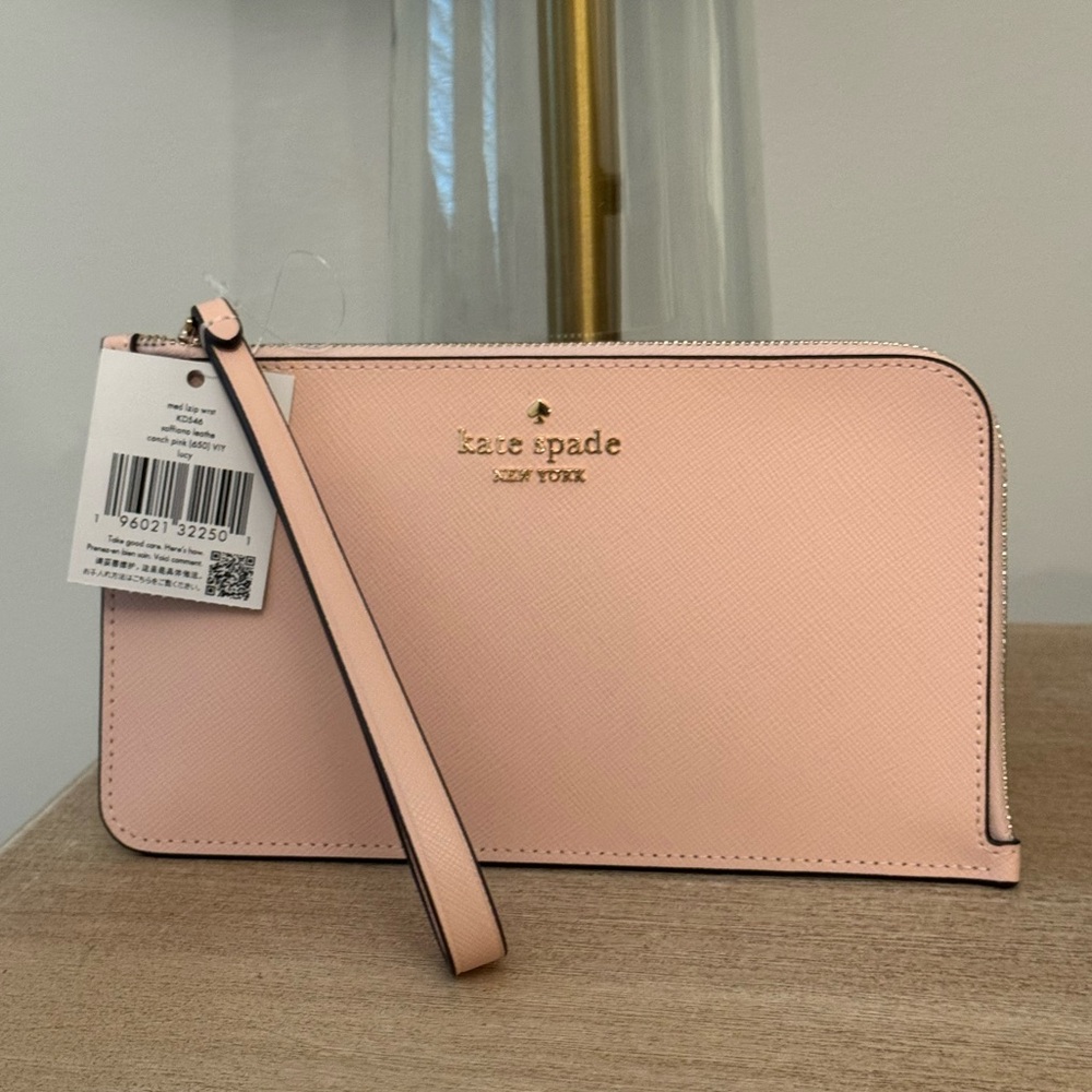 NWT Kate Spade Blush Pink Wristlet
